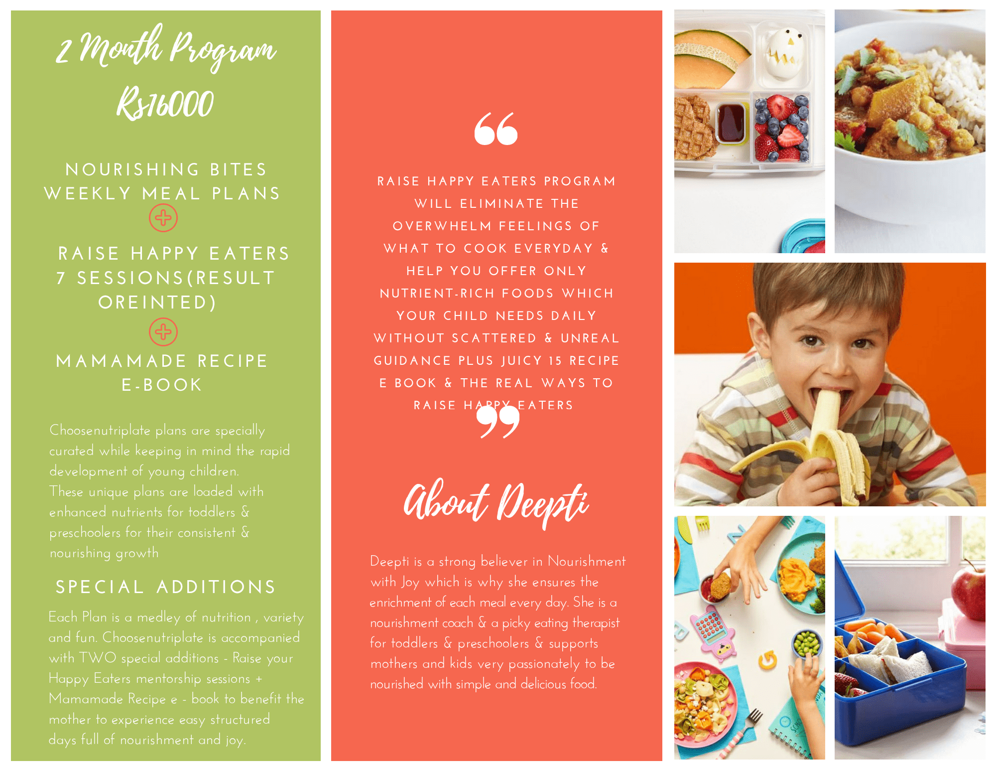 Raise a baby eater - Kids Meal Program